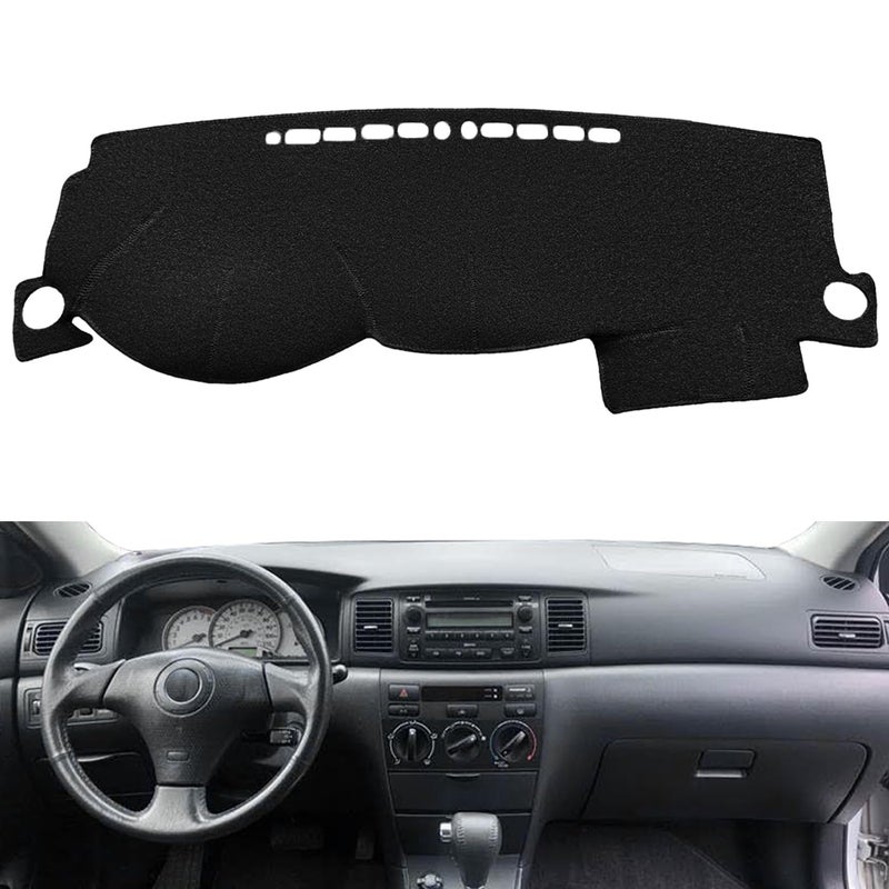 Yiz Dash Cover Mat Custom Fit for Toyota Corolla 2003 2004 2005 2006 2007 2008,Dashboard Cover Pad Cap Carpet Protector(Black) Z01 - Image 2